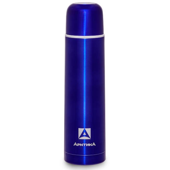 Термос бытовой, вакуумный, для напитков, тм "Арктика", 750 мл, синий, арт. 102-750