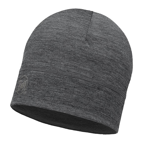 Шапка Buff Lightweight Merino Wool Hat Solid Grey 113013.937.10.00