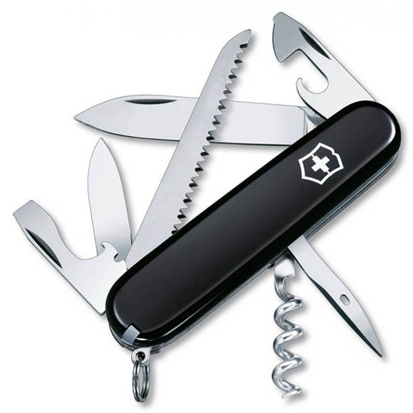 Нож Victorinox Camper, 13 функций, 91 мм, черный 1.3613.3R