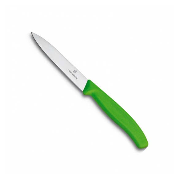 Нож Victorinox для очистки овощей, лезвие 10 см, зеленый 6.7706.L114