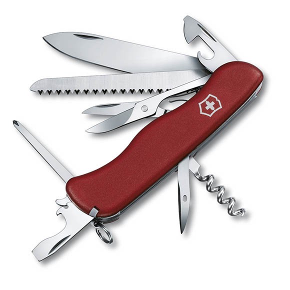 Швейцарский нож Victorinox Outrider, 111 мм, 14 функций, красный, 0.9023