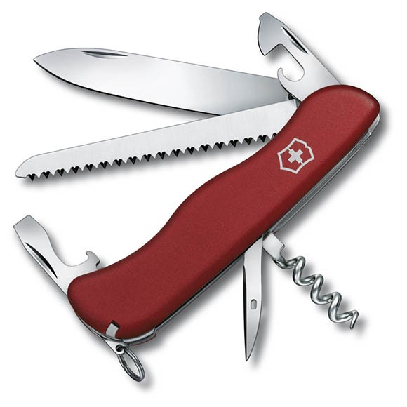 Швейцарский нож Victorinox Rucksack, 111 мм, 12 функций, красный, 0.8863
