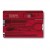 Швейцарская карточка Victorinox SwissCard, красная 0.7100.T