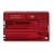 Швейцарская карточка Victorinox SwissCard Quattro, красная 0.7200.T