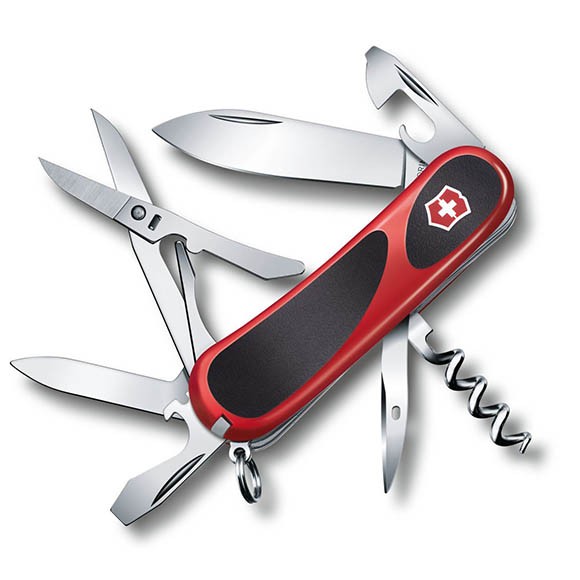 Швейцарский нож Victorinox EvoGrip 14, 85 мм, 14 функций, красный (2.3903.C)