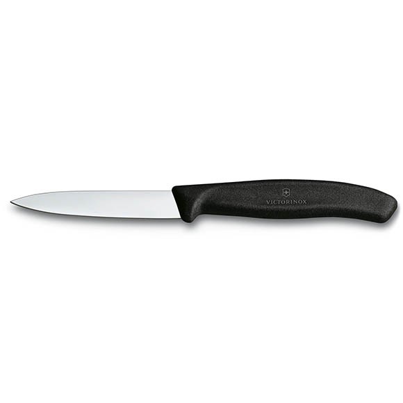 Нож Victorinox для очистки овощей, лезвие 8 см, черный 6.7603