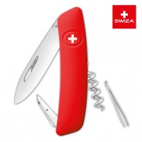 Швейцарский нож Swiza D01 Standard, 95 мм, 6 функций, красный, KNI.0010.1000
