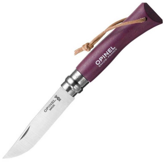 Нож Opinel №7 Trekking, нержавеющая сталь, пурпурный, 002205