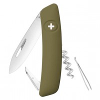 Швейцарский нож Swiza D01 Standard, 95 мм, 6 функций, темно-зеленый, KNI.0010.1050