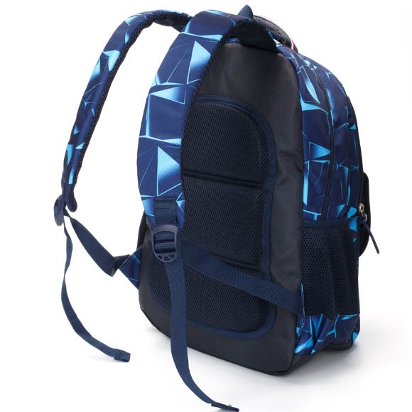 Рюкзак Torber Class X, темно-синий с орнаментом, полиэстер, 45x30x18см + Пенал, T2743-NAV-BLU-P Рюкзак Torber Class X, темно-синий с орнаментом, полиэстер, 45x30x18см + Пенал, T2743-NAV-BLU-P