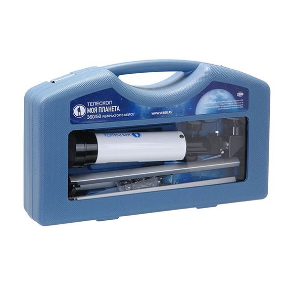 Телескоп Veber Моя Планета 360/50 рефрактор в кейсе