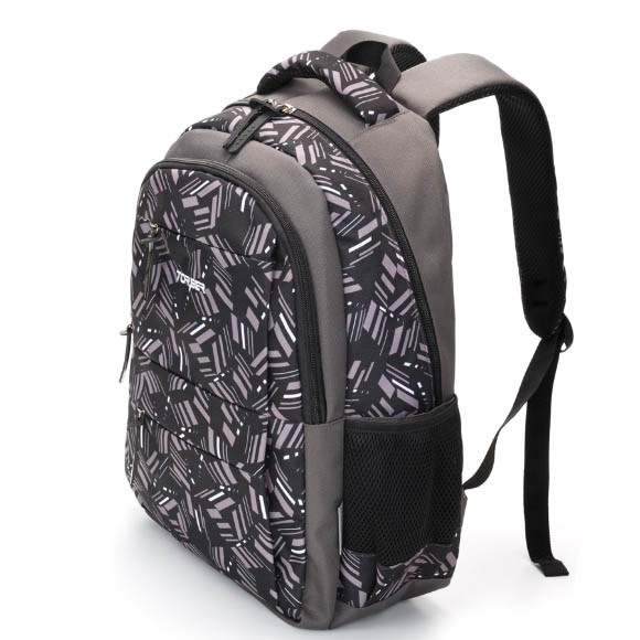 Рюкзак Torber Class X, серый с орнаментом, полиэстер, 45x30x18 см + Пенал, T2602-GRE-P Рюкзак Torber Class X, серый с орнаментом, полиэстер, 45x30x18 см + Пенал, T2602-GRE-P