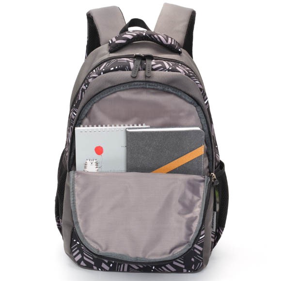 Рюкзак Torber Class X, серый с орнаментом, полиэстер, 45x30x18 см + Пенал, T2602-GRE-P Рюкзак Torber Class X, серый с орнаментом, полиэстер, 45x30x18 см + Пенал, T2602-GRE-P