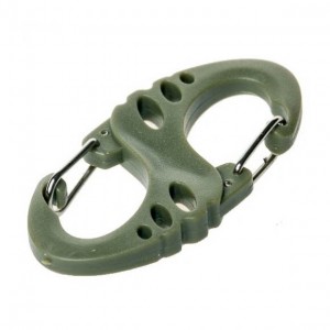 Карабин Tramp пластиковый S-type оливковый, TRA-218