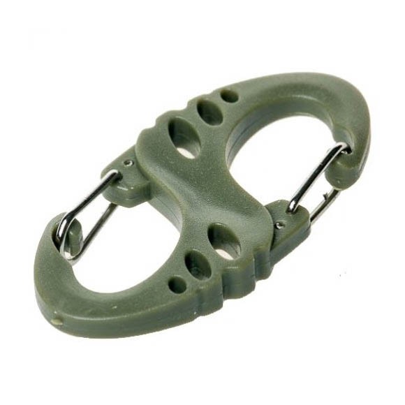 Карабин Tramp пластиковый S-type оливковый, TRA-218