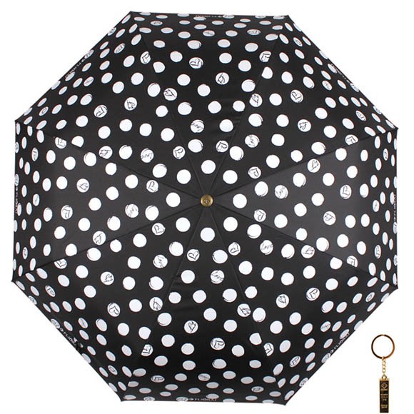 Зонт FJ Flioraj Premium Magic Drops, женский, 3 сложения, автомат, черный, арт. 16051