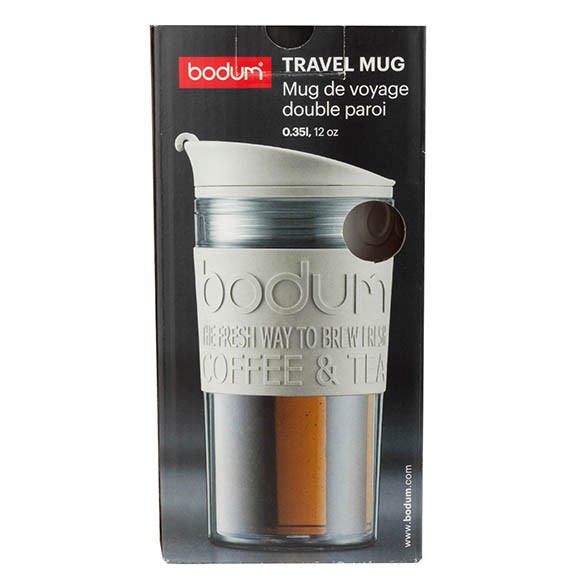 Кружка дорожная Bodum Travel, 0,35 литра, белая, 11103-913 Кружка дорожная Bodum Travel, 0,35 литра, белая, 11103-913