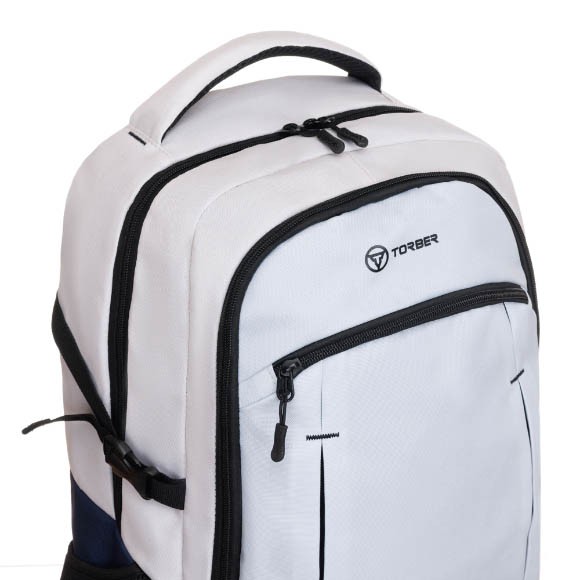 Рюкзак Torber Class X, серо-синий, 46x32x18 см + мешок для сменной обуви, T9355-23-Gr  Рюкзак Torber Class X, серо-синий, 46x32x18 см + мешок для сменной обуви, T9355-23-Gr