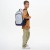  Рюкзак Torber Class X, серо-синий, 46x32x18 см + мешок для сменной обуви, T9355-23-Gr