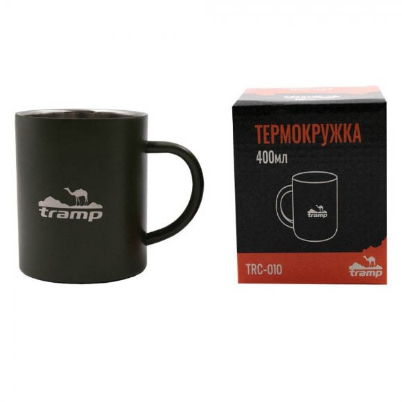 Термокружка Tramp 400 мл, оливковая, TRC-010.12 Термокружка Tramp 400 мл, оливковая, TRC-010.12