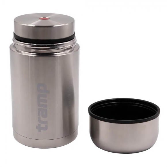 Термос Tramp с широким горлом 1л, серый, TRC-131