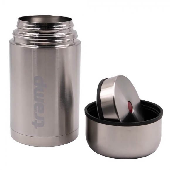 Термос Tramp с широким горлом 1л, серый, TRC-131