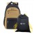 Рюкзак Torber Class X, черно-бежевый, 45x30x18 см + мешок для сменной обуви, T2602-22-BEI-BLK-M