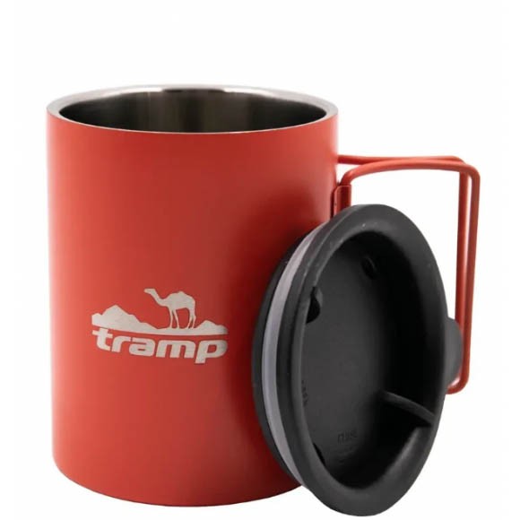 Термокружка Tramp со складными ручками и поилкой TRC-136.17, терракотовая Термокружка Tramp со складными ручками и поилкой TRC-136.17, терракотовая