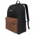Рюкзак Torber Graffi, черный с карманом коричневого цвета, полиэстер меланж, 42x29x19 см, T8965-BLK-BRW