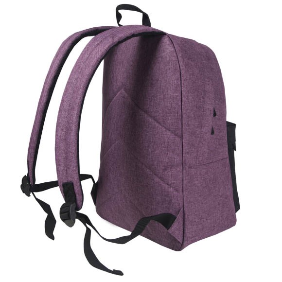 Рюкзак Torber Graffi, фиолетовый с карманом черного цвета, полиэстер меланж, 42x29x19 см, T8965-PUR-BLK Рюкзак Torber Graffi, фиолетовый с карманом черного цвета, полиэстер меланж, 42x29x19 см, T8965-PUR-BLK