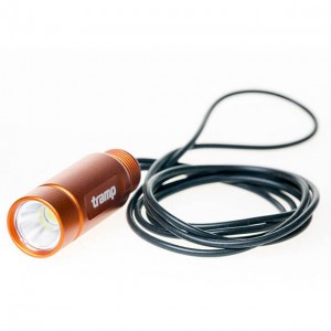 Фонарь-брелок Tramp на силиконовом шнуре, оранжевый, TRA-183