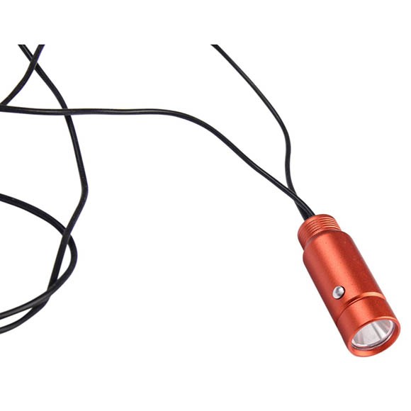 Фонарь-брелок Tramp на силиконовом шнуре, оранжевый, TRA-183