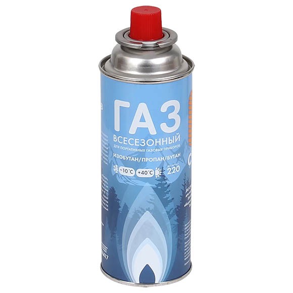 Баллон газовый Сплав цанговый высокий 220 г Баллон газовый Сплав цанговый высокий 220 г