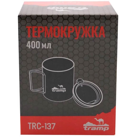 Термокружка со складными ручками и поилкой Tramp TRC-136.12, оливковая Термокружка со складными ручками и поилкой Tramp TRC-136.12, оливковая