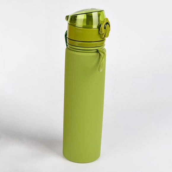 Бутылка Tramp силиконовая 0,7 л TRC-094 (оранжевый, оливковый, 700мл)