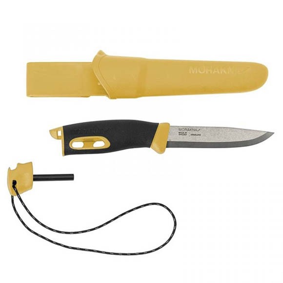 Нож Morakniv Spark Yellow, нержавеющая сталь, цвет желтый