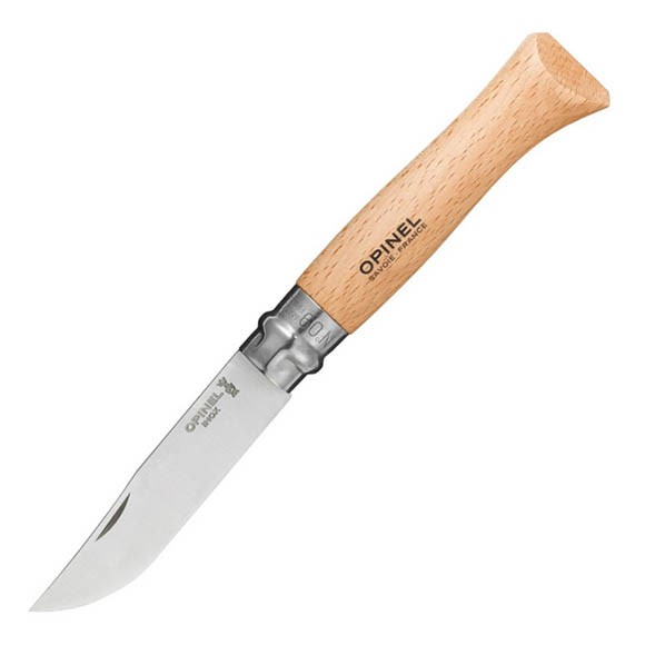 Нож Opinel №9, нержавеющая сталь, бук, блистер