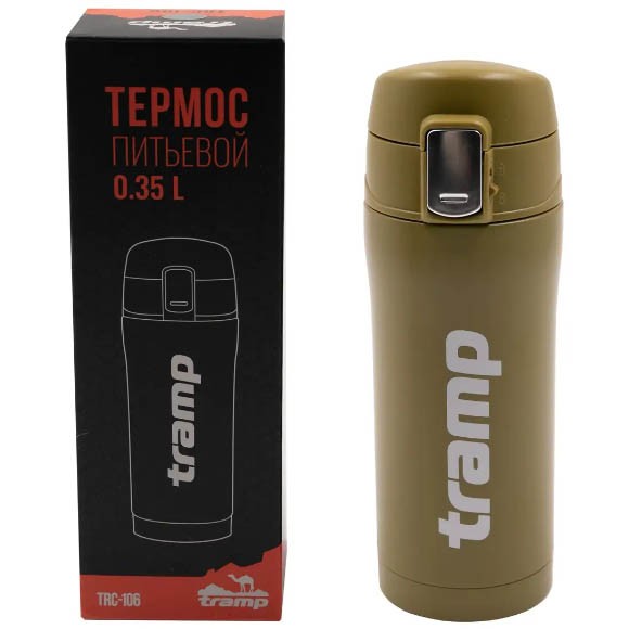 Термос Tramp питьевой 0,35л, хаки, TRC-106 Термос Tramp питьевой 0,35л, хаки, TRC-106