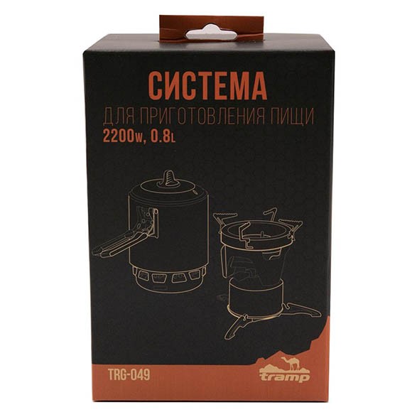 Система для приготовления пищи Tramp, 0.8л, оранжевая, TRG-049 Система для приготовления пищи Tramp, 0.8л, оранжевая, TRG-049