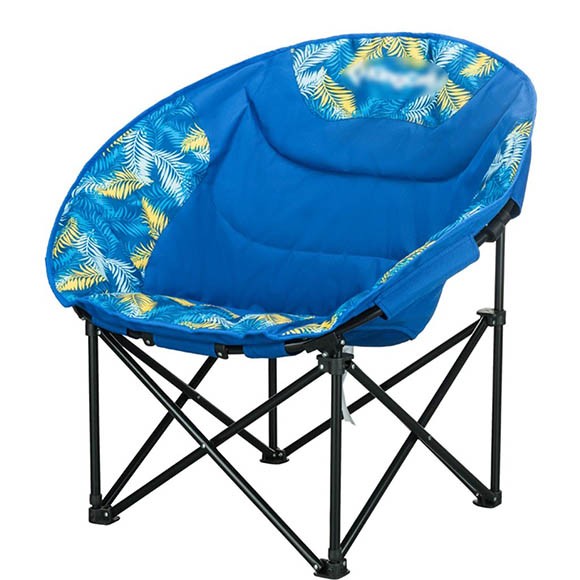 Кресло складное cтальное King Camp Moon Leisure Chair, 84Х70Х80, синяя пальма, 3816