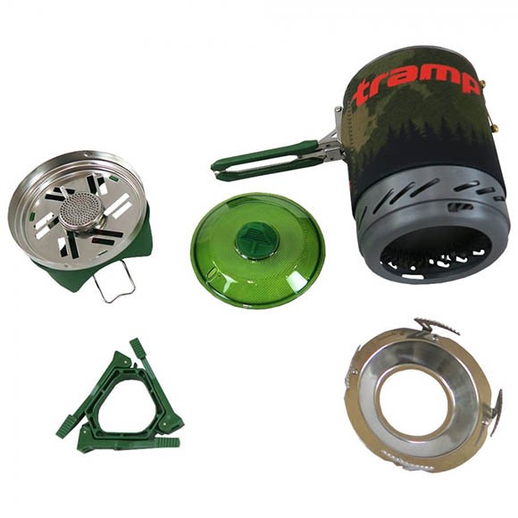 Система Tramp для приготовления пищи, 1л, оливковая, TRG-115 Система Tramp для приготовления пищи, 1л, оливковая, TRG-115