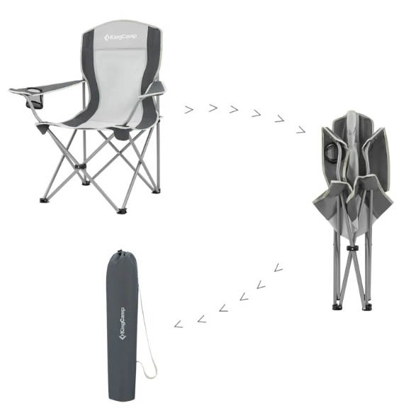 Кресло складное cтальное King Camp Arms Chair, 84x50x96, 3818 Кресло складное cтальное King Camp Arms Chair, 84x50x96, 3818