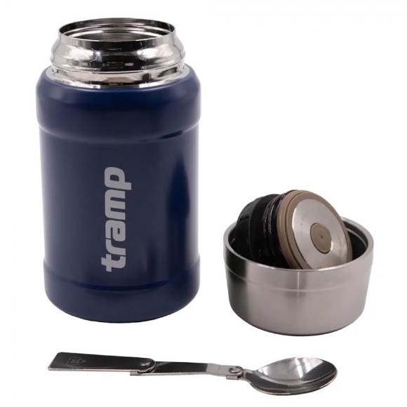Термос Tramp с широким горлом 0,8 л с сумкой, синий, TRC-132 Термос Tramp с широким горлом 0,8 л с сумкой, синий, TRC-132