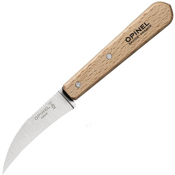 Нож для чистки овощей Opinel №114, нержавеющая сталь, блистер, 001923