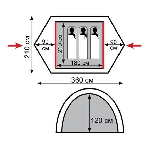 Палатка Tramp Nishe 3 Палатка Tramp Nishe 3