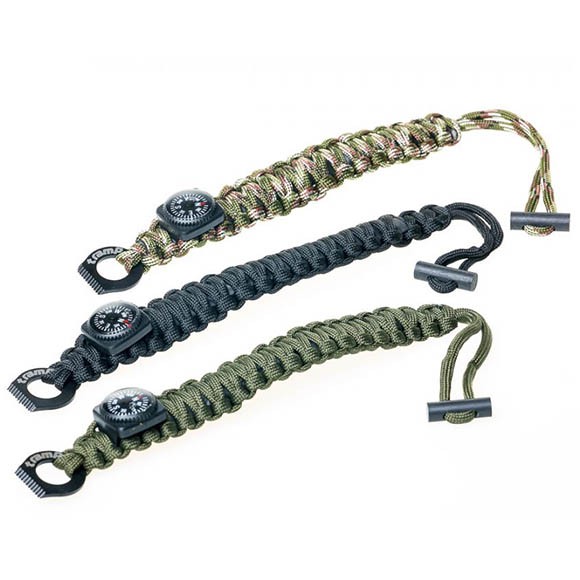 Браслет выживальщика Tramp, компас, огниво / 2 метра паракорда, TRA-237 Браслет выживальщика Tramp, компас, огниво / 2 метра паракорда, TRA-237