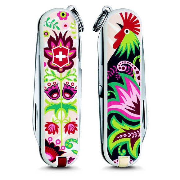 Нож-брелок Victorinox Classic LE 2016, 58 мм, 7 функций, "Happy Folks" (0.6223.L1603)