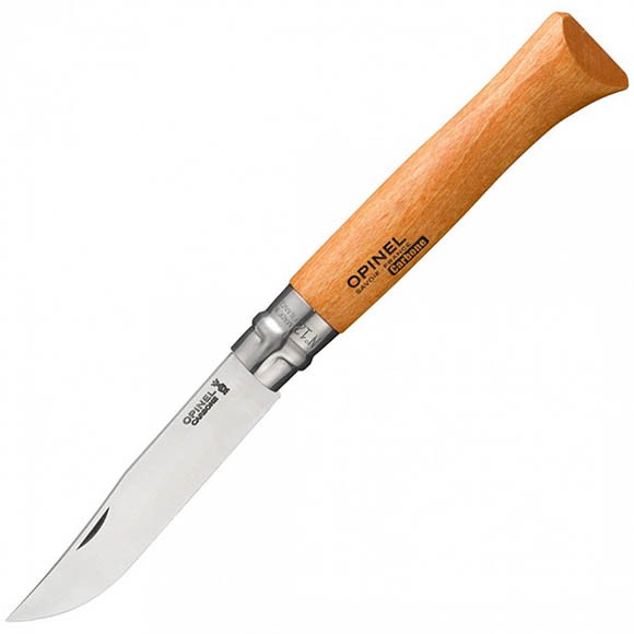 Нож Opinel №12, углеродистая сталь, бук, блистер, 001256
