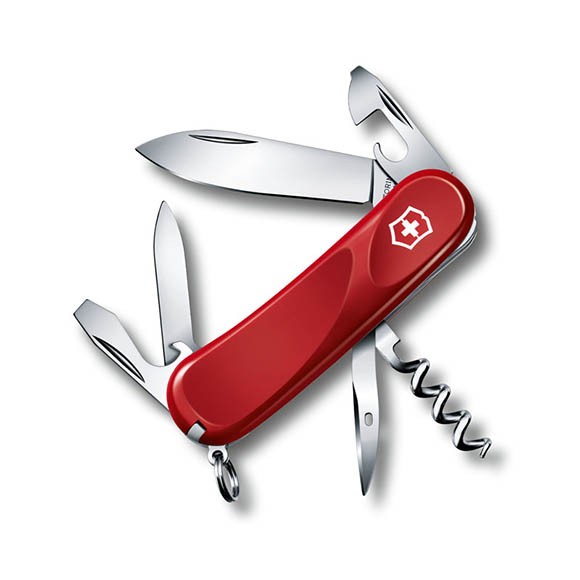 Швейцарский нож Victorinox Evolution 10, 85 мм, 14 функций, красный (2.3803.E)