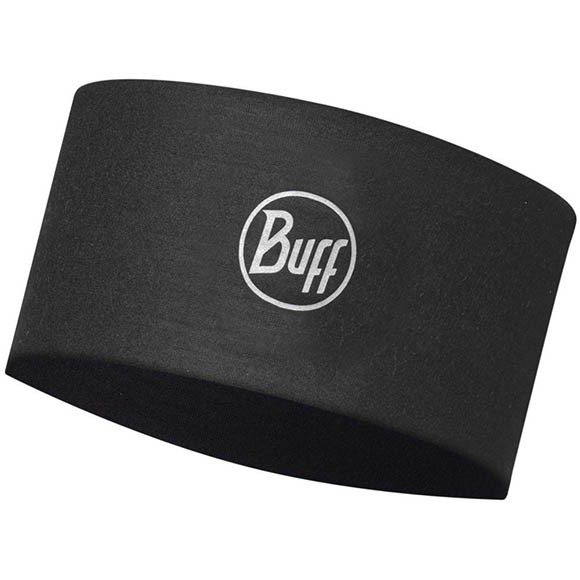 Повязка Buff CoolNet UV+ Wide Headband Solid Black 120007.999.10.00